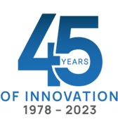 45 YEARS OF INNOVATION 1979-2023 LOGO